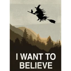 Women's Design By Humans Halloween: I Want To Believe By RedCowTees Racerback Tank Top