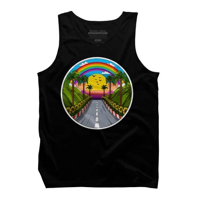 Men's Design By Humans Summer Road Trip By Underheaven Tank Top 2 Men's Design By Humans Summer Road Trip By Underheaven Tank Top - Image 2