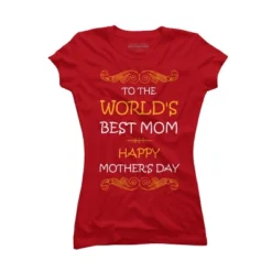 Junior's Design By Humans Happy Mother's Day World's Best Mom By Tmsarts T-Shirt 10 Junior's Design By Humans Happy Mother's Day World's Best Mom By Tmsarts T-Shirt -Design By Humans GUEST 60707a05 7740 424b 8185 5fd0d6fbf733