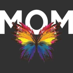 Men's Design By Humans Mother's Day Rainbow Butterfly Mom By MeowShop Tank Top