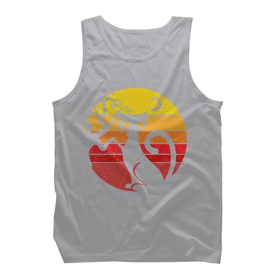 Men's Design By Humans Black Cat Halloween Costume Scary Vintage Cats By TaiHan Tank Top 7 Men's Design By Humans Black Cat Halloween Costume Scary Vintage Cats By TaiHan Tank Top - Image 7