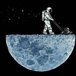 Women's Design By Humans Mown By Buko Racerback Tank Top