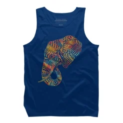 Men's Design By Humans Elephant (Majestic) By Kase Tank Top -Design By Humans GUEST 661e52de 89d9 4121 afe6 369d57217578