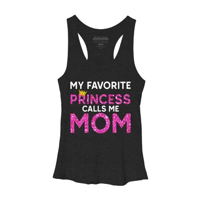 Women's Design By Humans My Favorite Princess Calls Me Mom Crown By MeowShop Racerback Tank Top 2 Women's Design By Humans My Favorite Princess Calls Me Mom Crown By MeowShop Racerback Tank Top - Image 2
