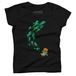 Girl's Design By Humans It's Time For Halloween By SINDAR T-Shirt -Design By Humans GUEST 66a6d4f1 c87b 4249 a26f 3be5a77e6b8e