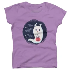 Girl's Design By Humans Halloween Ghost Cat By ArtStyleAlice T-Shirt 13 Girl's Design By Humans Halloween Ghost Cat By ArtStyleAlice T-Shirt -Design By Humans GUEST 66d15380 648b 4dca af3f ca02862be45f