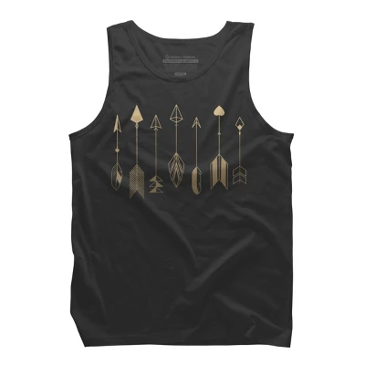 Men's Design By Humans Be Brave Little Arrow (gold) By Staceyroman Tank Top 5 Men's Design By Humans Be Brave Little Arrow (gold) By Staceyroman Tank Top - Image 5