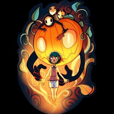 Girl's Design By Humans Halloween Spirit By AshenWorks T-Shirt 1 Girl's Design By Humans Halloween Spirit By AshenWorks T-Shirt