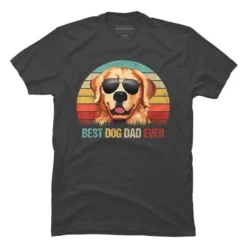 Men's Design By Humans Best Dog Dad Ever Golden Retriever By LuckyCharm99 T-Shirt -Design By Humans GUEST 68a900df baeb 4139 8f2e efa5f02d3e25
