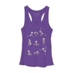 Women's Design By Humans Skeleton Yoga By Huebucket Racerback Tank Top -Design By Humans GUEST 69112dff acc5 4aaf b1cd 4a9998fbc888