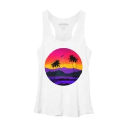 Women's Design By Humans The Color Of Paradise By Clingcling Racerback Tank Top -Design By Humans GUEST 6a233028 748c 43c3 9798 0ec71d5dbe57