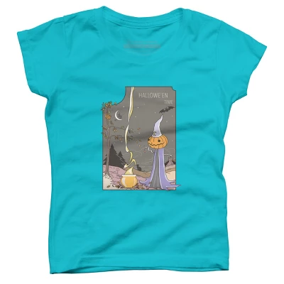 Girl's Design By Humans Halloween Magic Brewery By Runcatrun T-Shirt 3 Girl's Design By Humans Halloween Magic Brewery By Runcatrun T-Shirt - Image 3