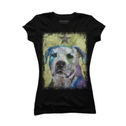Junior's Design By Humans PIT BULL TERRIER By Creese T-Shirt -Design By Humans GUEST 6b8e83d5 b4a3 4a63 81a7 d89acf1faad6