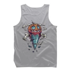 Men's Design By Humans Ice Cream Halloween By Onemoredesign Tank Top -Design By Humans GUEST 6c67e821 39f7 448c b142 486d406198f8