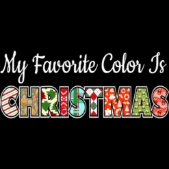 Women's Design By Humans My Favorite Color Is Christmas By C3gdesigns Racerback Tank Top