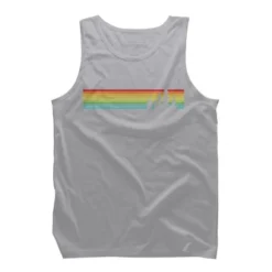 Design By Humans Retro Castle Sunset Stripes By Tank Top -Design By Humans GUEST 6fea2828 102f 40ce 8875 1c438e8f4abe