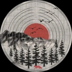 Junior's Design By Humans Vinyl Nature Tunes By Maryedenoa T-Shirt