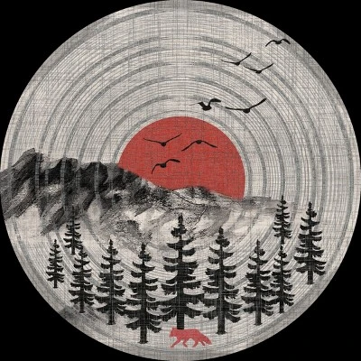 Junior's Design By Humans Vinyl Nature Tunes By Maryedenoa T-Shirt 1 Junior's Design By Humans Vinyl Nature Tunes By Maryedenoa T-Shirt