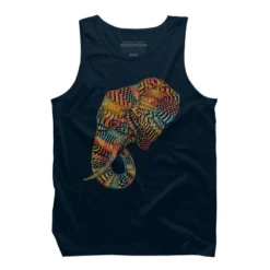 Men's Design By Humans Elephant (Majestic) By Kase Tank Top -Design By Humans GUEST 730246ac ca68 425d a010 9ab1a1e699cc