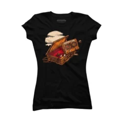 Junior's Design By Humans Dead Man Walkmann By LetterQ T-Shirt -Design By Humans GUEST 7344078f b4c9 4fda 8ced 6889edf9bb70