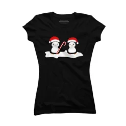 Junior's Design By Humans Christmas Penguins Are So Cute By Happinessinatee T-Shirt -Design By Humans GUEST 73c1e71b 368e 47fe 8020 877476abf91e