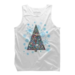 Men's Design By Humans Christmas Fir-tree By Xgdesign Tank Top -Design By Humans GUEST 73d6d56a 9705 4683 8a7c 501e927fda36