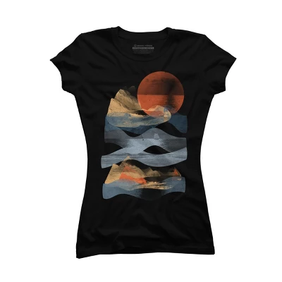 Junior's Design By Humans Descending Down The Mountain By NDTank T-Shirt 2 Junior's Design By Humans Descending Down The Mountain By NDTank T-Shirt - Image 2