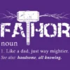 Women's Design By Humans Viking Mightier Hero Fa-Thor Dad By EijhaBuddha Racerback Tank Top