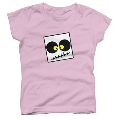 Girl's Design By Humans Square Skull By LonaMisa T-Shirt 6 Girl's Design By Humans Square Skull By LonaMisa T-Shirt - Image 6