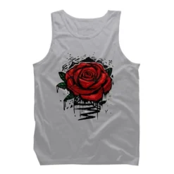 Men's Design By Humans Rugged Rose By Adamzworld Tank Top -Design By Humans GUEST 76d52c6b c154 4086 a294 8da3f5bffdc2