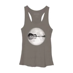 Women's Design By Humans Moonlight Nature Guitar II By Maryedenoa Racerback Tank Top -Design By Humans GUEST 77e0bf5a 9846 479d a874 8178e407824e