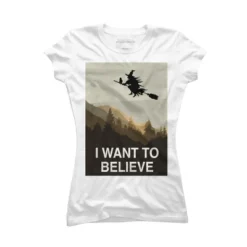 Junior's Design By Humans Halloween: I Want To Believe By RedCowTees T-Shirt 7 Junior's Design By Humans Halloween: I Want To Believe By RedCowTees T-Shirt -Design By Humans GUEST 78e12fd4 bb20 4a88 901e 70386b483e86