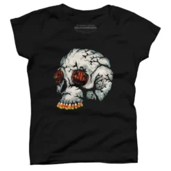 Girl's Design By Humans Halloween Skull By LVBArt T-Shirt 5 Girl's Design By Humans Halloween Skull By LVBArt T-Shirt -Design By Humans GUEST 79748bf0 2e8c 472c b8b3 f91b08b7a03d
