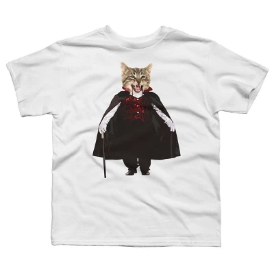 Boy's Design By Humans Catcula Cat Kitten Dracula Cute Funny Halloween T Shirt By JOHANNESART T-Shirt 4 Boy's Design By Humans Catcula Cat Kitten Dracula Cute Funny Halloween T Shirt By JOHANNESART T-Shirt - Image 4
