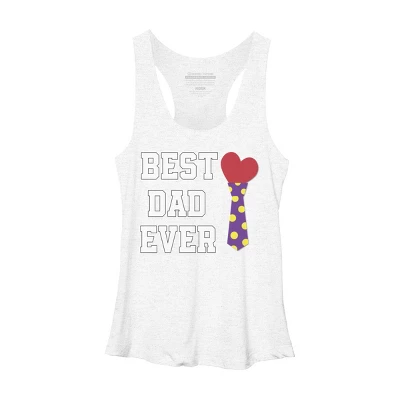 Women's Design By Humans Best Dad Ever Heart Tie By Sukhendu12 Racerback Tank Top 6 Women's Design By Humans Best Dad Ever Heart Tie By Sukhendu12 Racerback Tank Top - Image 6
