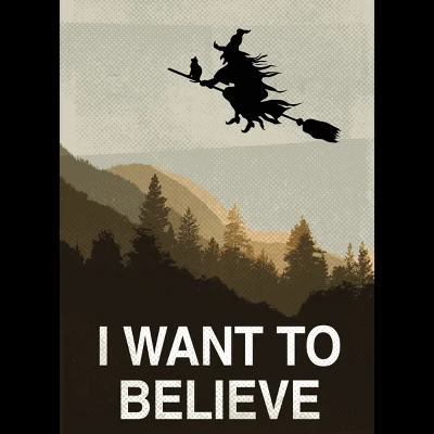 Junior's Design By Humans Halloween: I Want To Believe By RedCowTees T-Shirt 1 Junior's Design By Humans Halloween: I Want To Believe By RedCowTees T-Shirt