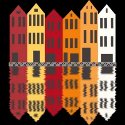 Men's Design By Humans Wooden Houses By Gegogneto Tank Top