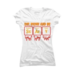 Junior's Design By Humans Funny Periodic Element Chemistry Halloween Science By Luckyst T-Shirt -Design By Humans GUEST 7cb1321f bf7d 4b4e b0b1 a6239019fccc