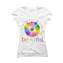 Junior's Design By Humans In A World Where You Can Be Anything Be Kind Lgbt By DragonTee T-Shirt -Design By Humans GUEST 7d27cbac 8793 49b0 805e f828f9595b76