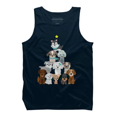 Men's Design By Humans Christmas Tree Dogs By GiftsIdeas Tank Top 5 Men's Design By Humans Christmas Tree Dogs By GiftsIdeas Tank Top - Image 5