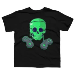 Boy's Design By Humans Halloween Skeleton Skull Crossbones Video Gamer By TaiHan T-Shirt -Design By Humans GUEST 7e448d26 634f 4ac0 8f68 6fcf89f1b9bc