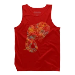 Men's Design By Humans Elephant (Majestic) By Kase Tank Top -Design By Humans GUEST 7e7af654 4ce6 407e 81b7 7d620b1ff4fd