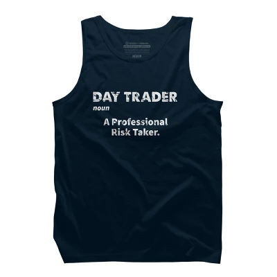 Men's Design By Humans Day Trader Definition By MadderTees Tank Top 4 Men's Design By Humans Day Trader Definition By MadderTees Tank Top - Image 4