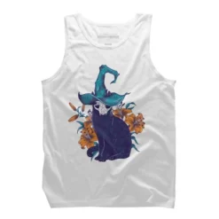 Men's Design By Humans Spooky Cat By Jess1586 Tank Top -Design By Humans GUEST 80201a8e 5dfb 439c 8571 a2b6d1c06145