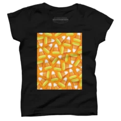Girl's Design By Humans Halloween Candy Corn By NewburyBoutique T-Shirt -Design By Humans GUEST 8151a66b 4c2a 4b26 b575 dc0592b166d5