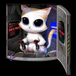 Men's Design By Humans Cat Piloted Cyborg By Andremullerdko Tank Top