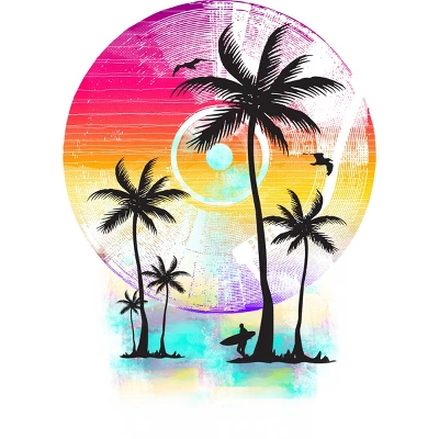 Women's Design By Humans Sound Of Summer By Clingcling Racerback Tank Top 1 Women's Design By Humans Sound Of Summer By Clingcling Racerback Tank Top