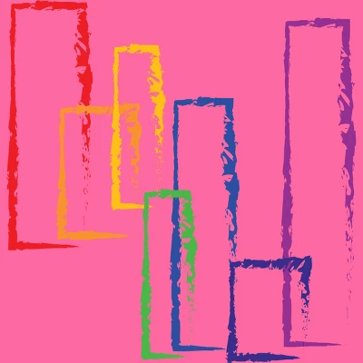 Design By Humans Rainbow Rectangles Abstract By Racerback Tank Top 1 Design By Humans Rainbow Rectangles Abstract By Racerback Tank Top