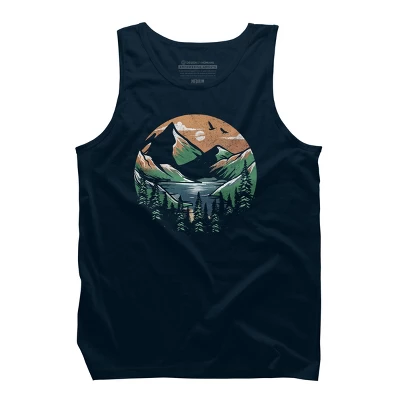 Men's Design By Humans Happiness Place By Orangedan Tank Top 6 Men's Design By Humans Happiness Place By Orangedan Tank Top - Image 6