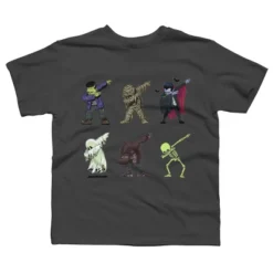 Boy's Design By Humans Dabbing Halloween Creatures Skeleton Zombie Dab By Vomaria T-Shirt -Design By Humans GUEST 82dda1c8 77f5 4196 ab47 dfd43337b271